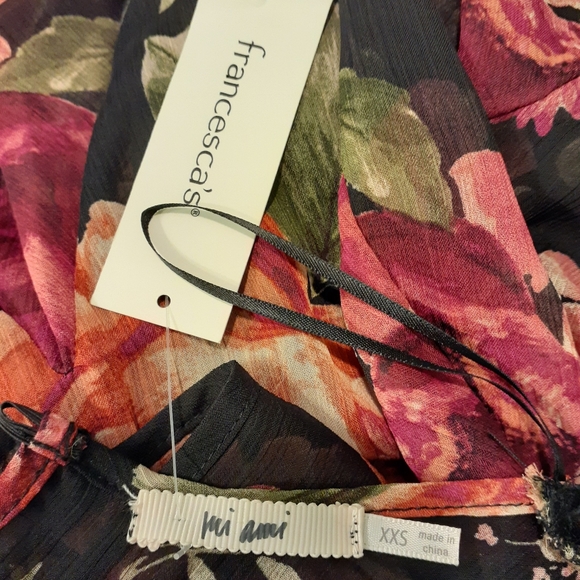 Mini Floral Ruffle Dress Sheer - Picture 7 of 10